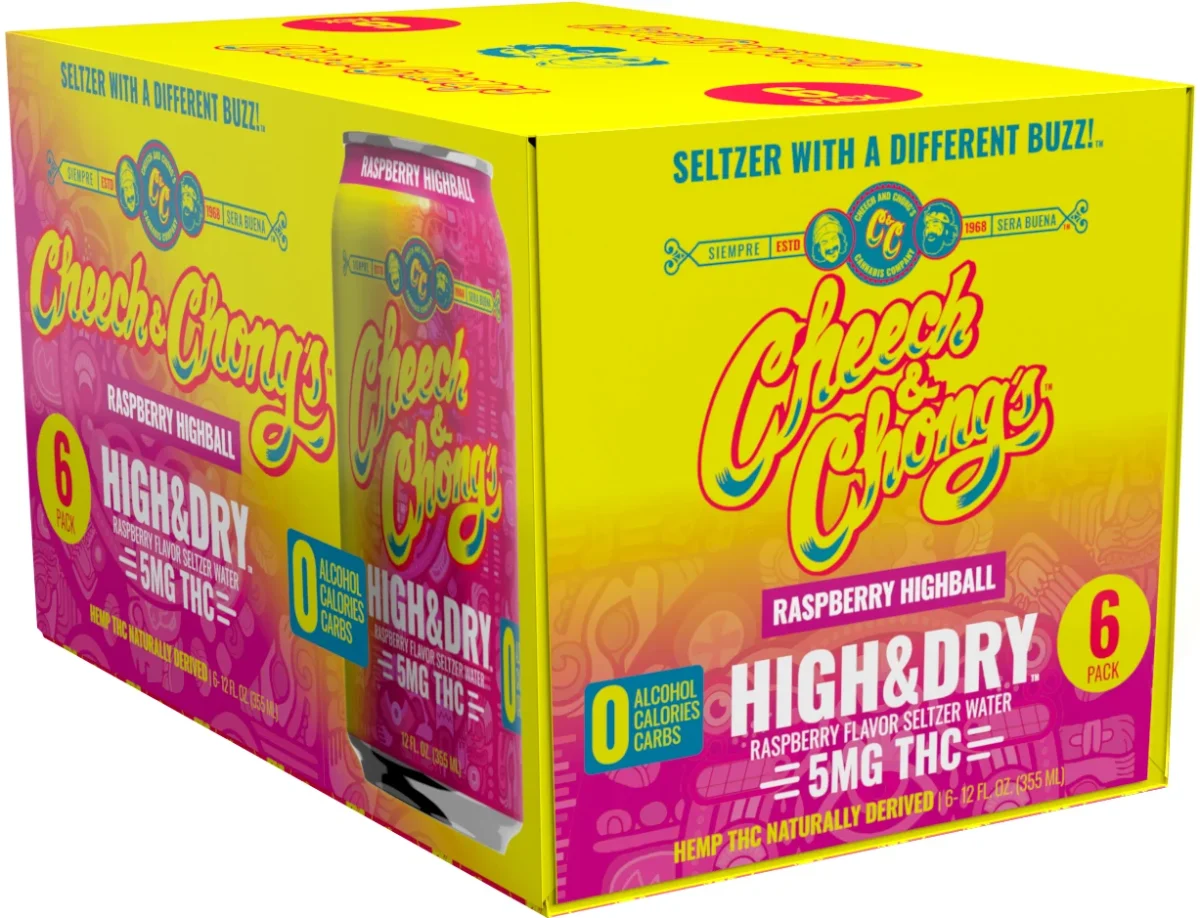 Cheech & Chong - THC - Raspberry Highball - 6 Pack 12oz Can