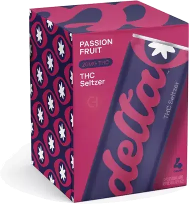 Delta - CBD 20mg - Passion Fruit - 4 Pack 12oz Can