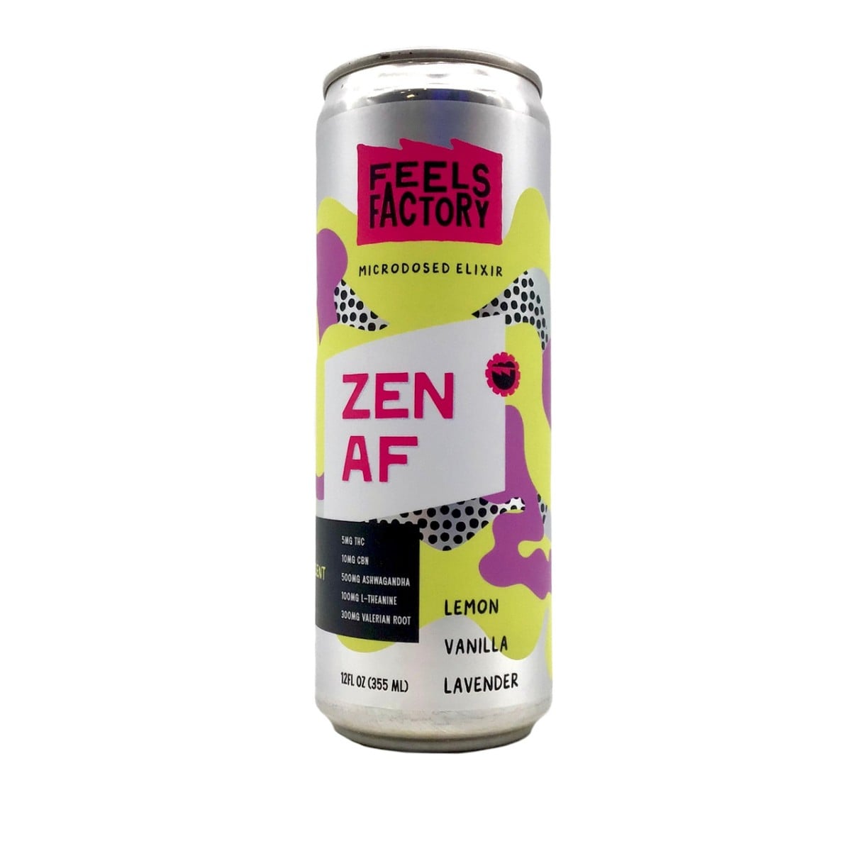 Drekker - THC - Feels Factory Zen AF - 4 Pack 12oz Can