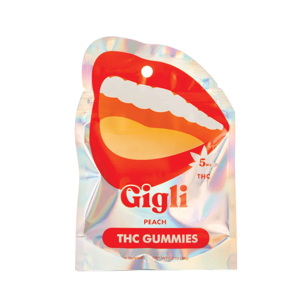 Gigli - THC 5mg - Gummies - Peach Rings - 10 Pack