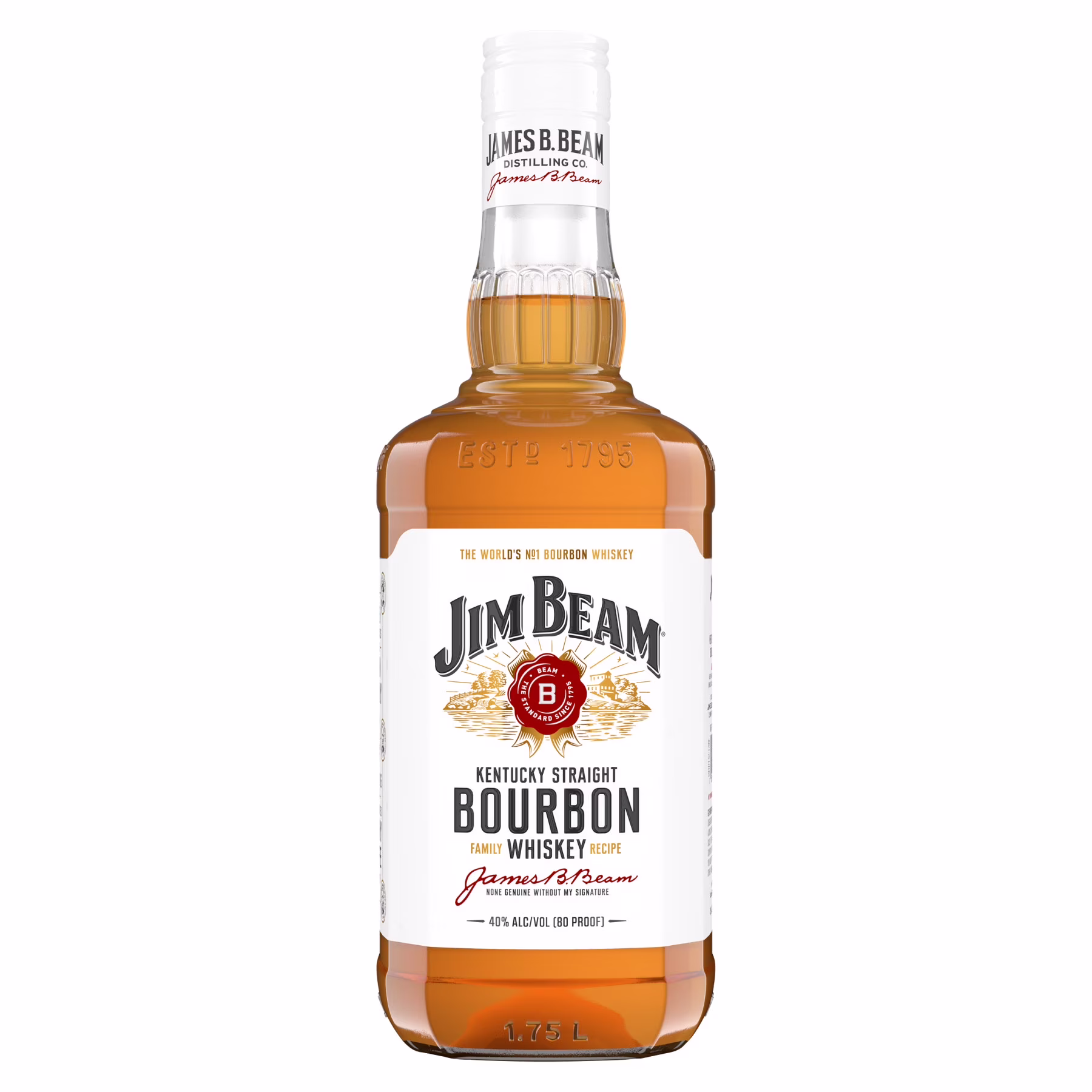 Jim Beam - White Label - 1.75L Plastic