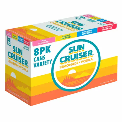 Sun Cruiser - RTD - Lemonade & Tea Vodka Variety - 8 Pack 12oz Can