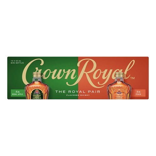 Crown Royal - The Royal Pair - Apple & Peach - 10 Pack 50ml