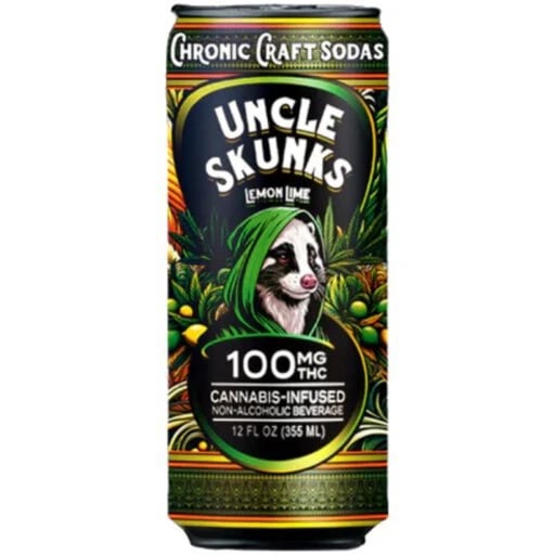 Uncle Skunks - CBD 100mg - Lemon Lime - 12oz Can