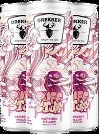 Drekker - CBD 10mg - Raspberry - 4 Pack 12oz Can