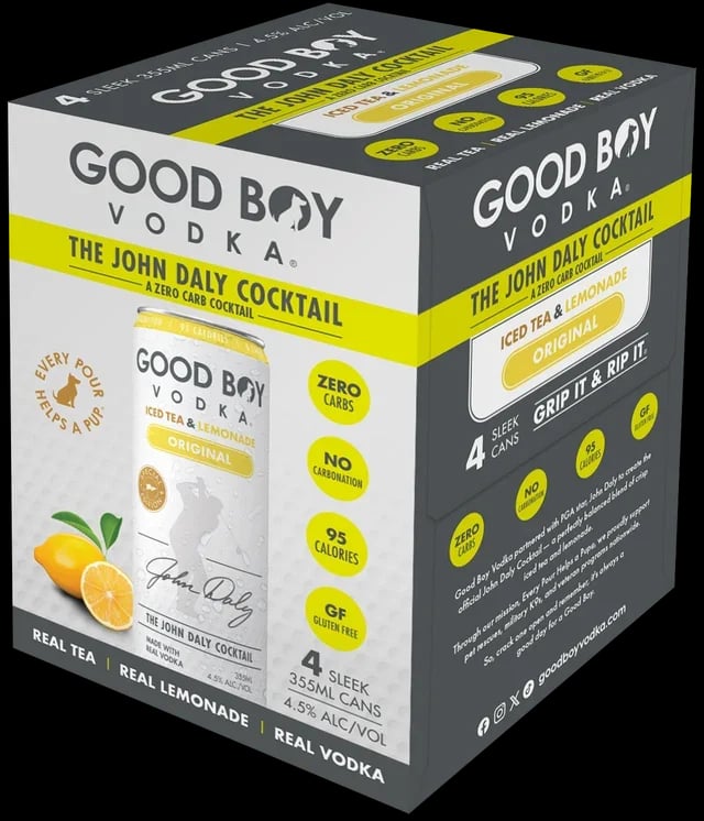 Good Boy - RTD - John Daly - Iced Tea & Lemonade - 4 Pack 12oz Can