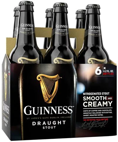Guinness - Draught - 6 Pack 12oz Bottle