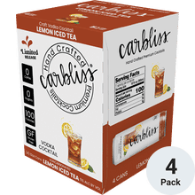 Carbliss - RTD - Lemon Iced Tea - 4 Pack 12oz Can